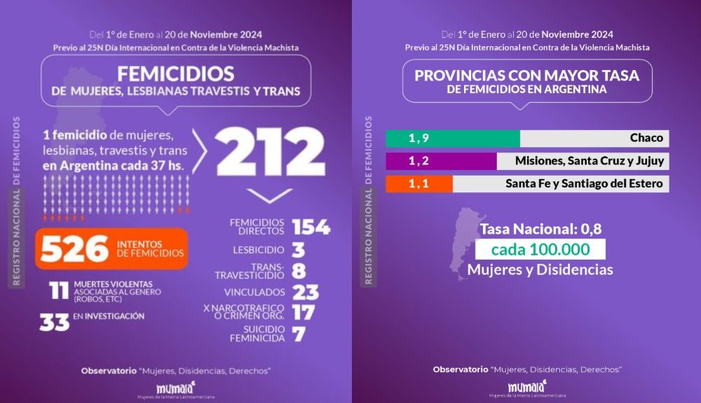 Chaco es la provincia con mayor tasa de femicidios del país - CHACO PRENSA